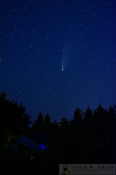 "'Hey Look! There's a Comet On the TV!'" [Neowise Comet from Templeton, California]