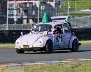 "Hella Shitty Beetle" by Darin Volpe [Volkswagen Beetle Racer At The 24 Hours Of Lemons Race, Sonoma California]